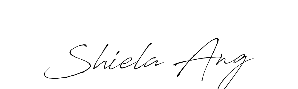 Design your own signature with our free online signature maker. With this signature software, you can create a handwritten (Antro_Vectra) signature for name Shiela Ang. Shiela Ang signature style 6 images and pictures png