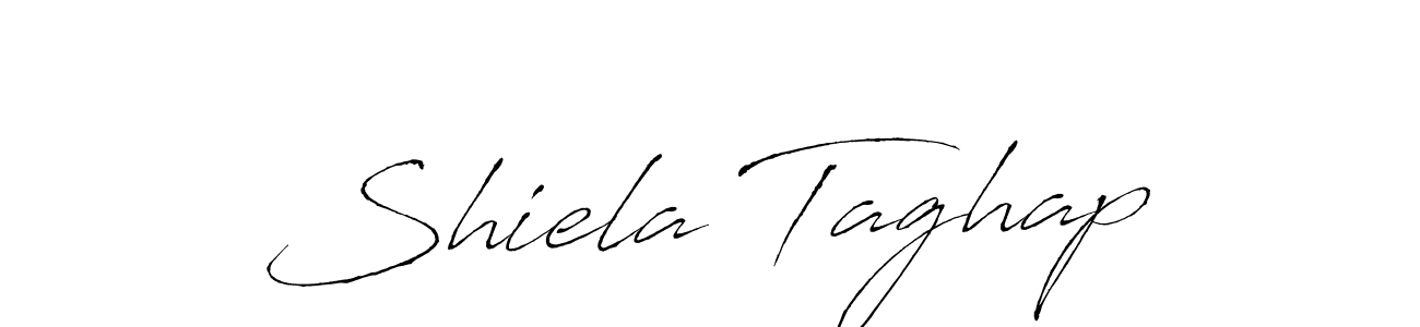 Design your own signature with our free online signature maker. With this signature software, you can create a handwritten (Antro_Vectra) signature for name Shiela Taghap. Shiela Taghap signature style 6 images and pictures png