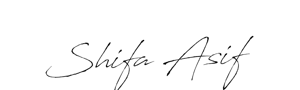 Make a beautiful signature design for name Shifa Asif. With this signature (Antro_Vectra) style, you can create a handwritten signature for free. Shifa Asif signature style 6 images and pictures png