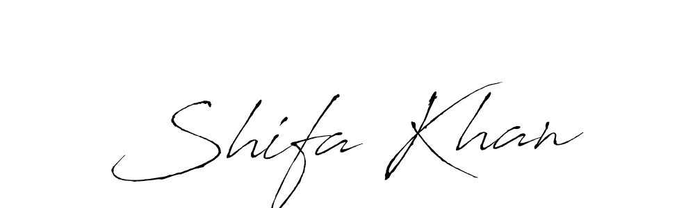 Make a beautiful signature design for name Shifa Khan. Use this online signature maker to create a handwritten signature for free. Shifa Khan signature style 6 images and pictures png