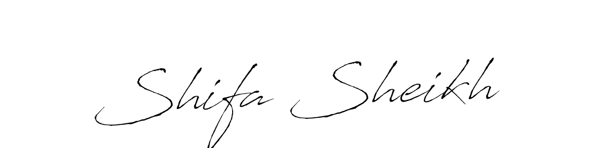 Use a signature maker to create a handwritten signature online. With this signature software, you can design (Antro_Vectra) your own signature for name Shifa Sheikh. Shifa Sheikh signature style 6 images and pictures png