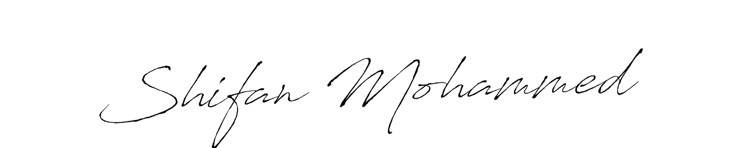 Also we have Shifan Mohammed name is the best signature style. Create professional handwritten signature collection using Antro_Vectra autograph style. Shifan Mohammed signature style 6 images and pictures png
