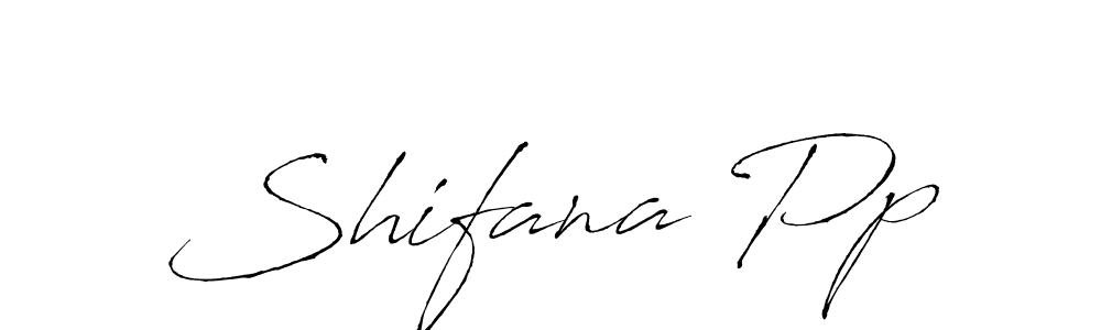 The best way (Antro_Vectra) to make a short signature is to pick only two or three words in your name. The name Shifana Pp include a total of six letters. For converting this name. Shifana Pp signature style 6 images and pictures png