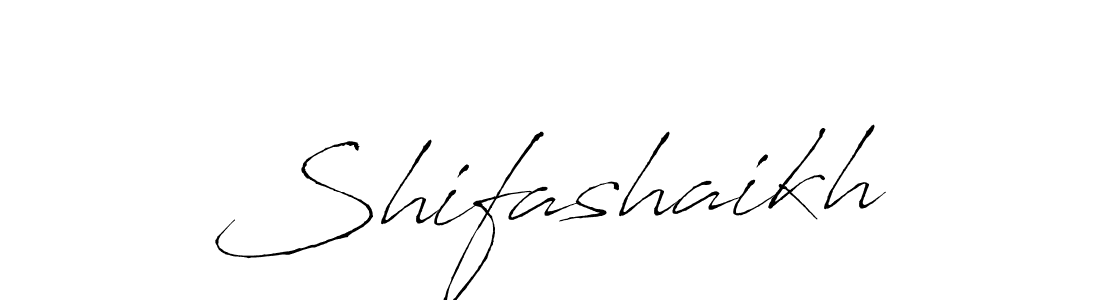 Create a beautiful signature design for name Shifashaikh. With this signature (Antro_Vectra) fonts, you can make a handwritten signature for free. Shifashaikh signature style 6 images and pictures png