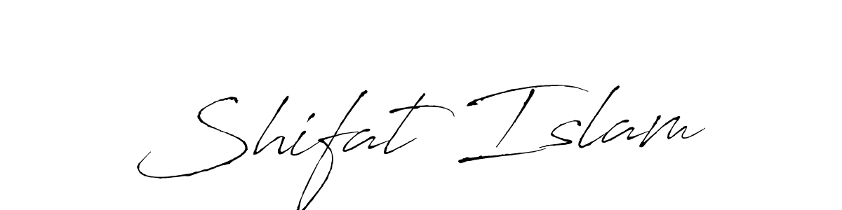 Design your own signature with our free online signature maker. With this signature software, you can create a handwritten (Antro_Vectra) signature for name Shifat Islam. Shifat Islam signature style 6 images and pictures png