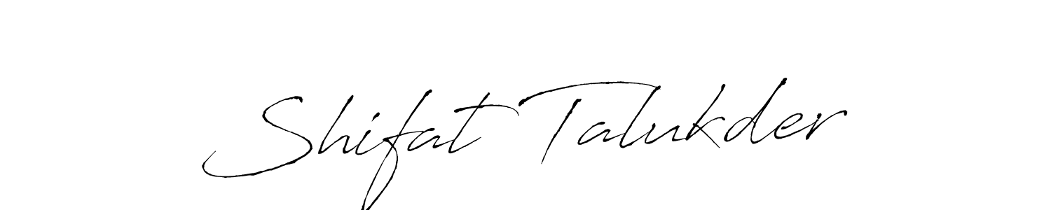 It looks lik you need a new signature style for name Shifat Talukder. Design unique handwritten (Antro_Vectra) signature with our free signature maker in just a few clicks. Shifat Talukder signature style 6 images and pictures png