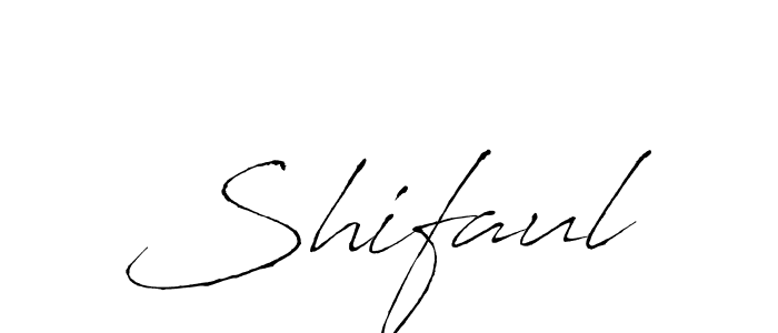 Make a beautiful signature design for name Shifaul. With this signature (Antro_Vectra) style, you can create a handwritten signature for free. Shifaul signature style 6 images and pictures png