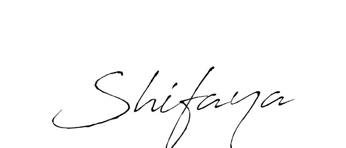 Design your own signature with our free online signature maker. With this signature software, you can create a handwritten (Antro_Vectra) signature for name Shifaya. Shifaya signature style 6 images and pictures png