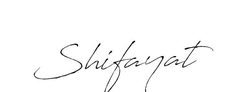 Design your own signature with our free online signature maker. With this signature software, you can create a handwritten (Antro_Vectra) signature for name Shifayat. Shifayat signature style 6 images and pictures png