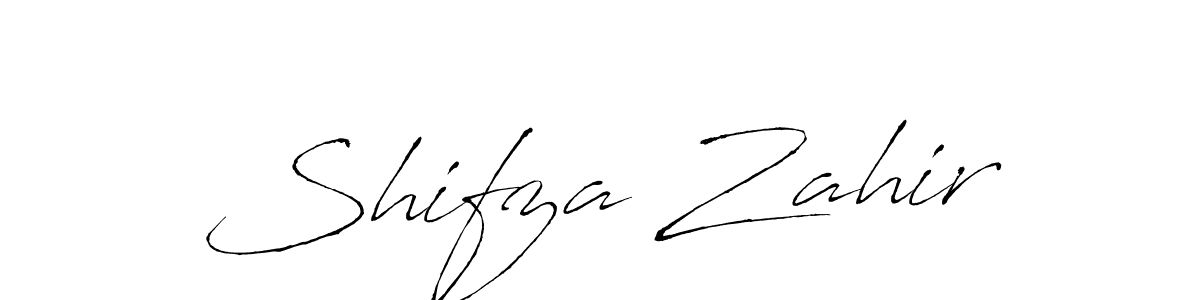 Create a beautiful signature design for name Shifza Zahir. With this signature (Antro_Vectra) fonts, you can make a handwritten signature for free. Shifza Zahir signature style 6 images and pictures png