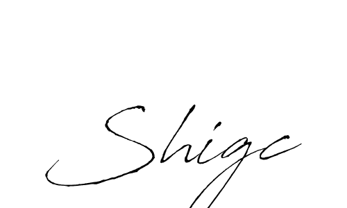 Use a signature maker to create a handwritten signature online. With this signature software, you can design (Antro_Vectra) your own signature for name Shigc. Shigc signature style 6 images and pictures png