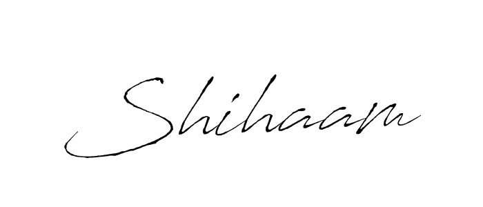 Design your own signature with our free online signature maker. With this signature software, you can create a handwritten (Antro_Vectra) signature for name Shihaam. Shihaam signature style 6 images and pictures png