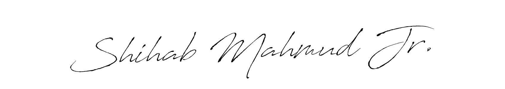 Create a beautiful signature design for name Shihab Mahmud Jr.. With this signature (Antro_Vectra) fonts, you can make a handwritten signature for free. Shihab Mahmud Jr. signature style 6 images and pictures png