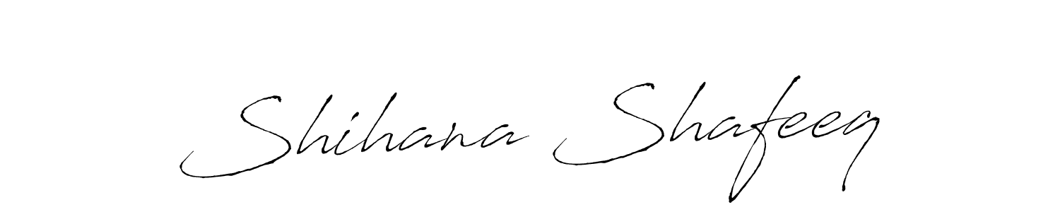 How to make Shihana Shafeeq signature? Antro_Vectra is a professional autograph style. Create handwritten signature for Shihana Shafeeq name. Shihana Shafeeq signature style 6 images and pictures png