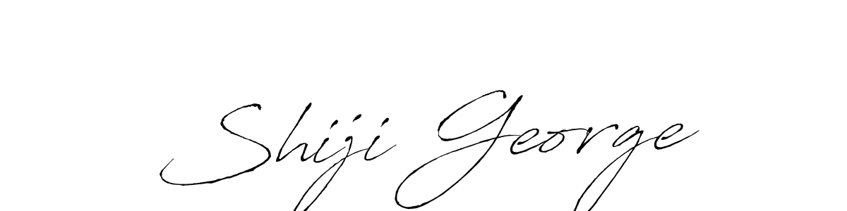 Shiji George stylish signature style. Best Handwritten Sign (Antro_Vectra) for my name. Handwritten Signature Collection Ideas for my name Shiji George. Shiji George signature style 6 images and pictures png