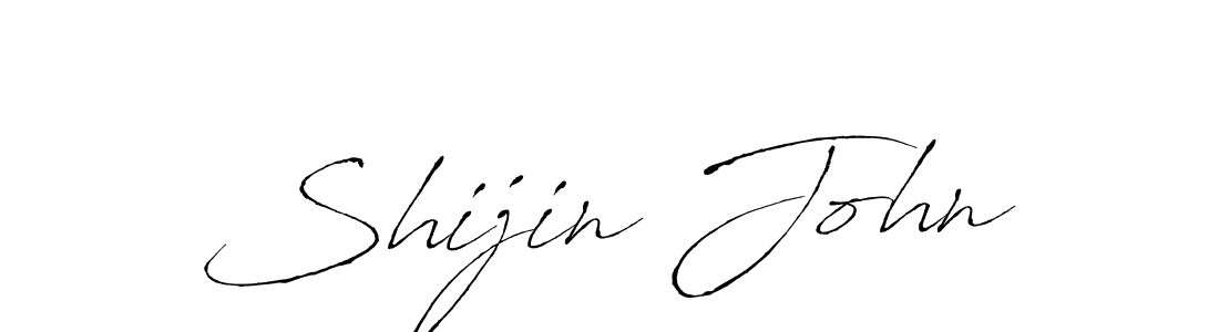 Shijin John stylish signature style. Best Handwritten Sign (Antro_Vectra) for my name. Handwritten Signature Collection Ideas for my name Shijin John. Shijin John signature style 6 images and pictures png