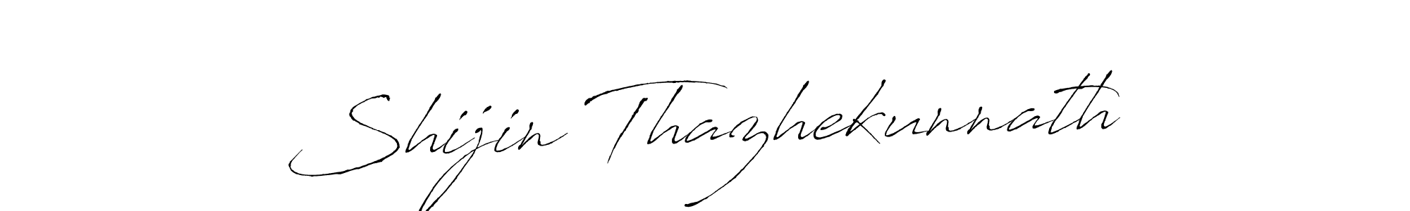 The best way (Antro_Vectra) to make a short signature is to pick only two or three words in your name. The name Shijin Thazhekunnath include a total of six letters. For converting this name. Shijin Thazhekunnath signature style 6 images and pictures png