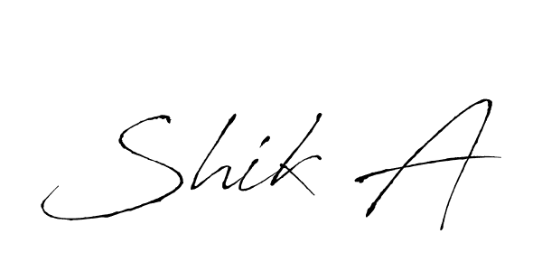 How to make Shik A signature? Antro_Vectra is a professional autograph style. Create handwritten signature for Shik A name. Shik A signature style 6 images and pictures png