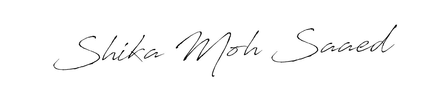 See photos of Shika Moh Saaed official signature by Spectra . Check more albums & portfolios. Read reviews & check more about Antro_Vectra font. Shika Moh Saaed signature style 6 images and pictures png