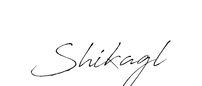 How to make Shikagl name signature. Use Antro_Vectra style for creating short signs online. This is the latest handwritten sign. Shikagl signature style 6 images and pictures png