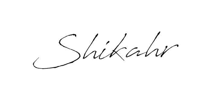 Design your own signature with our free online signature maker. With this signature software, you can create a handwritten (Antro_Vectra) signature for name Shikahr. Shikahr signature style 6 images and pictures png