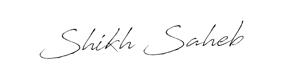 Create a beautiful signature design for name Shikh Saheb. With this signature (Antro_Vectra) fonts, you can make a handwritten signature for free. Shikh Saheb signature style 6 images and pictures png