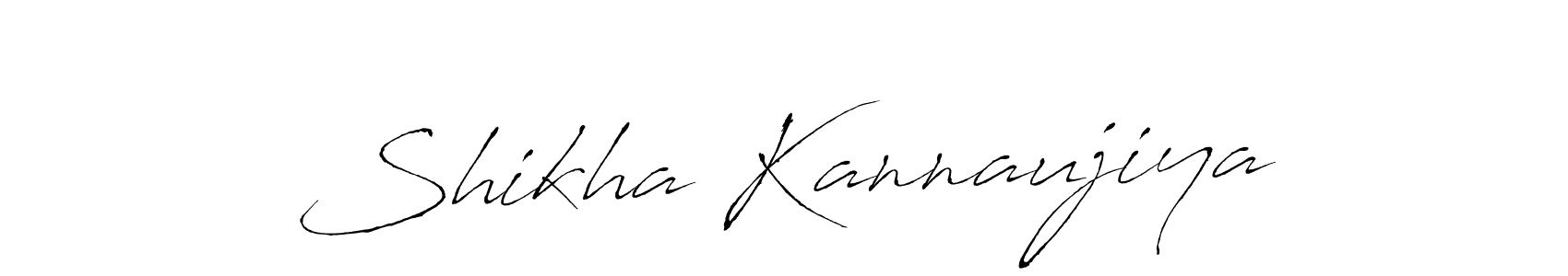 It looks lik you need a new signature style for name Shikha Kannaujiya. Design unique handwritten (Antro_Vectra) signature with our free signature maker in just a few clicks. Shikha Kannaujiya signature style 6 images and pictures png