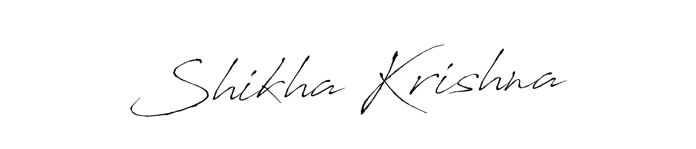 Shikha Krishna stylish signature style. Best Handwritten Sign (Antro_Vectra) for my name. Handwritten Signature Collection Ideas for my name Shikha Krishna. Shikha Krishna signature style 6 images and pictures png