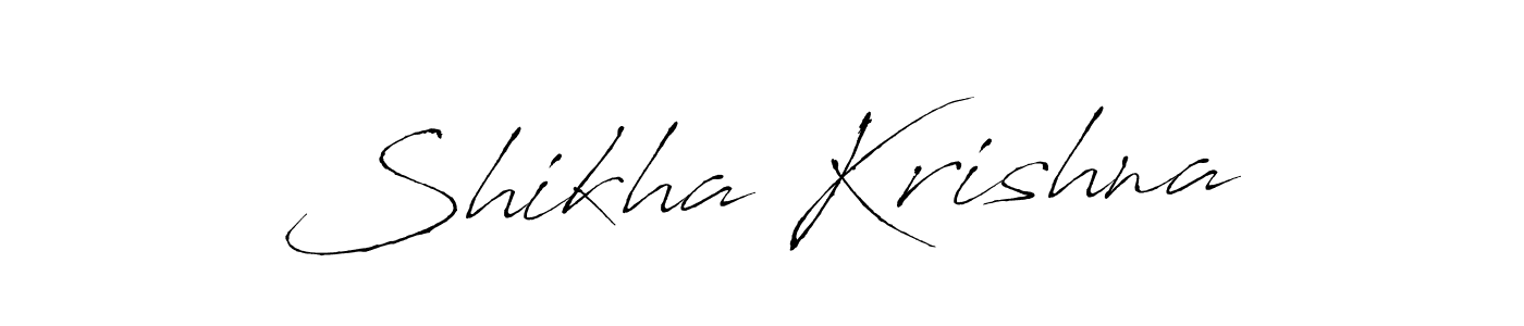 Use a signature maker to create a handwritten signature online. With this signature software, you can design (Antro_Vectra) your own signature for name Shikha Krishna. Shikha Krishna signature style 6 images and pictures png