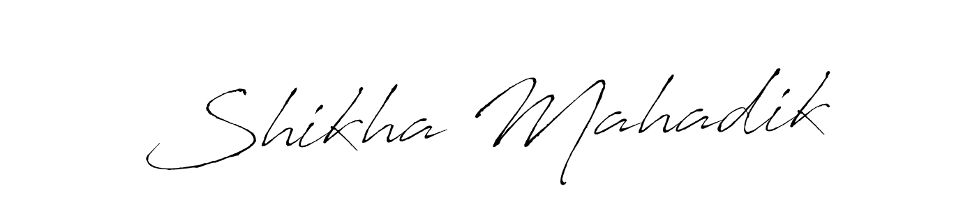 Also You can easily find your signature by using the search form. We will create Shikha Mahadik name handwritten signature images for you free of cost using Antro_Vectra sign style. Shikha Mahadik signature style 6 images and pictures png