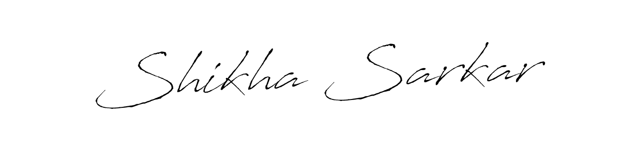 Antro_Vectra is a professional signature style that is perfect for those who want to add a touch of class to their signature. It is also a great choice for those who want to make their signature more unique. Get Shikha Sarkar name to fancy signature for free. Shikha Sarkar signature style 6 images and pictures png