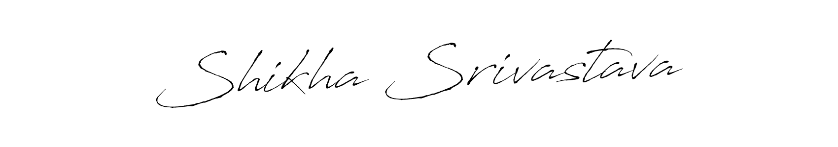 You should practise on your own different ways (Antro_Vectra) to write your name (Shikha Srivastava) in signature. don't let someone else do it for you. Shikha Srivastava signature style 6 images and pictures png
