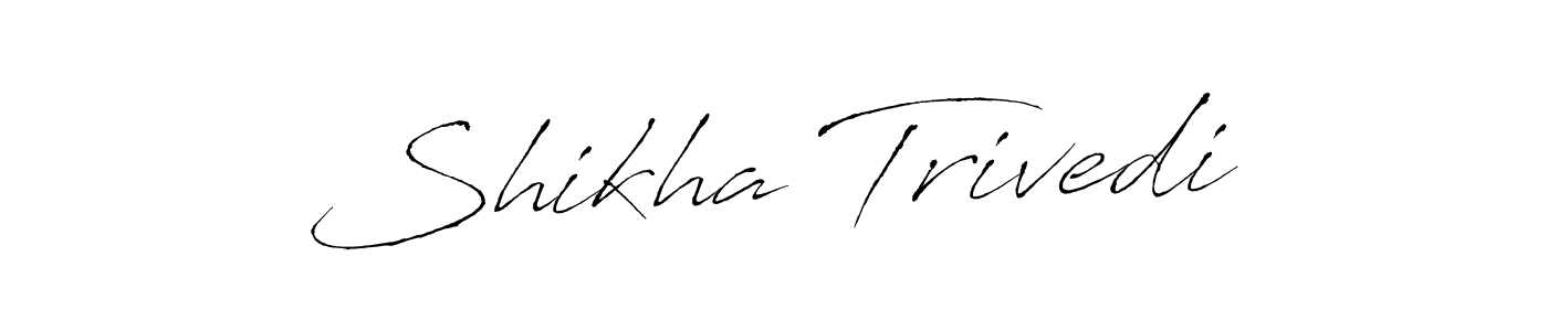 How to make Shikha Trivedi signature? Antro_Vectra is a professional autograph style. Create handwritten signature for Shikha Trivedi name. Shikha Trivedi signature style 6 images and pictures png