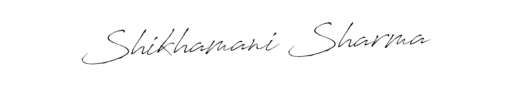 This is the best signature style for the Shikhamani Sharma name. Also you like these signature font (Antro_Vectra). Mix name signature. Shikhamani Sharma signature style 6 images and pictures png