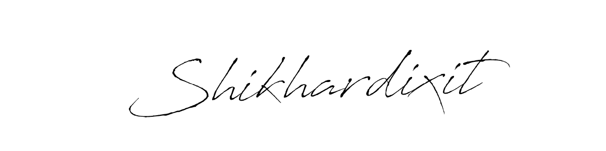 You should practise on your own different ways (Antro_Vectra) to write your name (Shikhardixit) in signature. don't let someone else do it for you. Shikhardixit signature style 6 images and pictures png