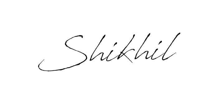 You should practise on your own different ways (Antro_Vectra) to write your name (Shikhil) in signature. don't let someone else do it for you. Shikhil signature style 6 images and pictures png