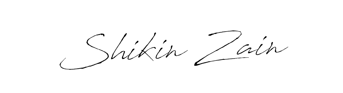 Make a beautiful signature design for name Shikin Zain. With this signature (Antro_Vectra) style, you can create a handwritten signature for free. Shikin Zain signature style 6 images and pictures png