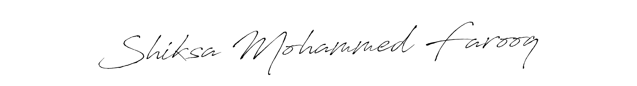 Make a beautiful signature design for name Shiksa Mohammed Farooq. Use this online signature maker to create a handwritten signature for free. Shiksa Mohammed Farooq signature style 6 images and pictures png