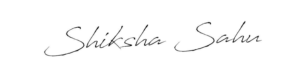 The best way (Antro_Vectra) to make a short signature is to pick only two or three words in your name. The name Shiksha Sahu include a total of six letters. For converting this name. Shiksha Sahu signature style 6 images and pictures png