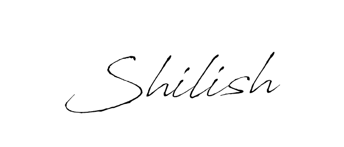 Design your own signature with our free online signature maker. With this signature software, you can create a handwritten (Antro_Vectra) signature for name Shilish. Shilish signature style 6 images and pictures png