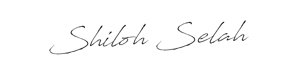 Make a beautiful signature design for name Shiloh Selah. With this signature (Antro_Vectra) style, you can create a handwritten signature for free. Shiloh Selah signature style 6 images and pictures png