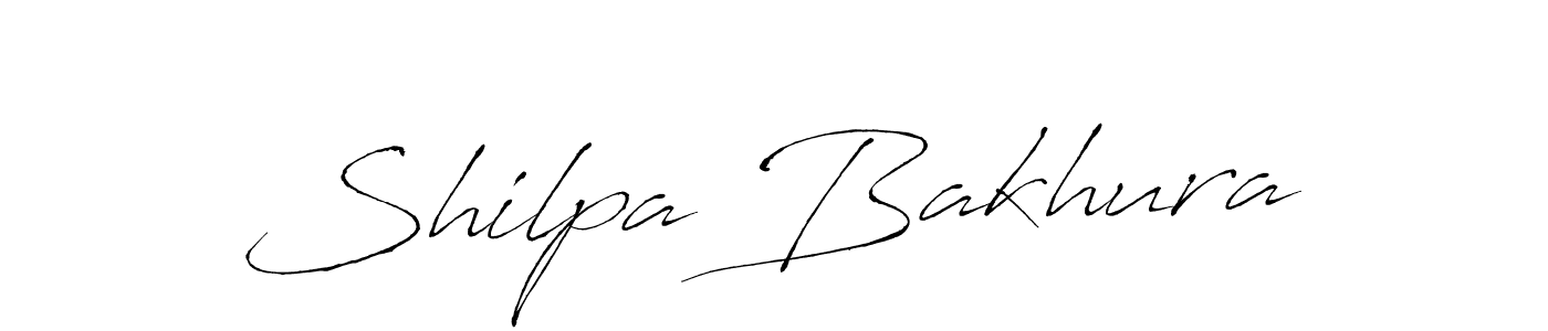 Shilpa Bakhura stylish signature style. Best Handwritten Sign (Antro_Vectra) for my name. Handwritten Signature Collection Ideas for my name Shilpa Bakhura. Shilpa Bakhura signature style 6 images and pictures png