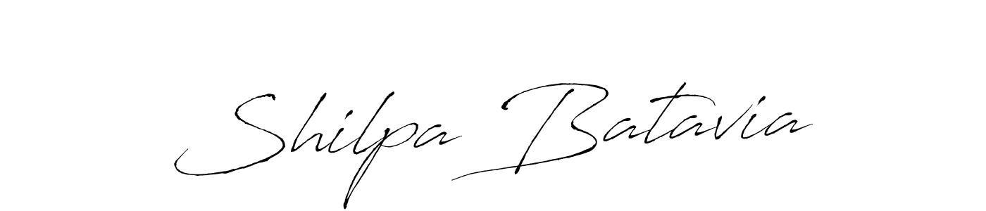 Also You can easily find your signature by using the search form. We will create Shilpa Batavia name handwritten signature images for you free of cost using Antro_Vectra sign style. Shilpa Batavia signature style 6 images and pictures png