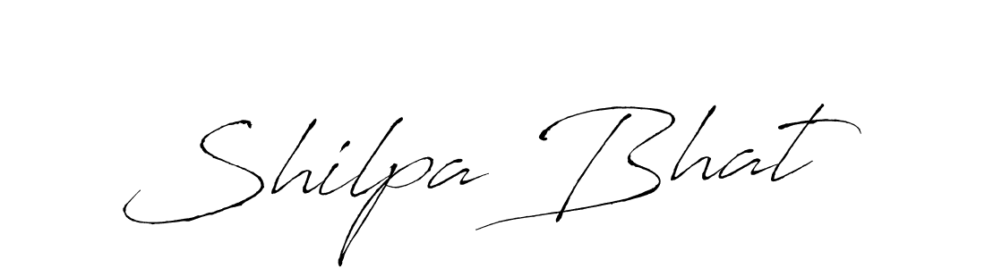 Design your own signature with our free online signature maker. With this signature software, you can create a handwritten (Antro_Vectra) signature for name Shilpa Bhat. Shilpa Bhat signature style 6 images and pictures png