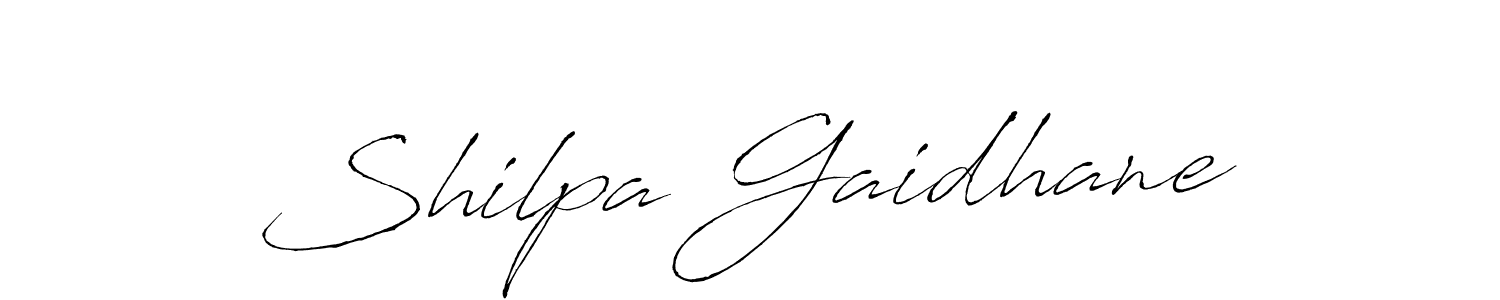 How to make Shilpa Gaidhane signature? Antro_Vectra is a professional autograph style. Create handwritten signature for Shilpa Gaidhane name. Shilpa Gaidhane signature style 6 images and pictures png