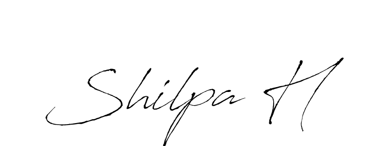 Antro_Vectra is a professional signature style that is perfect for those who want to add a touch of class to their signature. It is also a great choice for those who want to make their signature more unique. Get Shilpa H name to fancy signature for free. Shilpa H signature style 6 images and pictures png