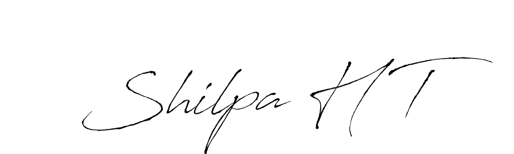 Shilpa H T stylish signature style. Best Handwritten Sign (Antro_Vectra) for my name. Handwritten Signature Collection Ideas for my name Shilpa H T. Shilpa H T signature style 6 images and pictures png