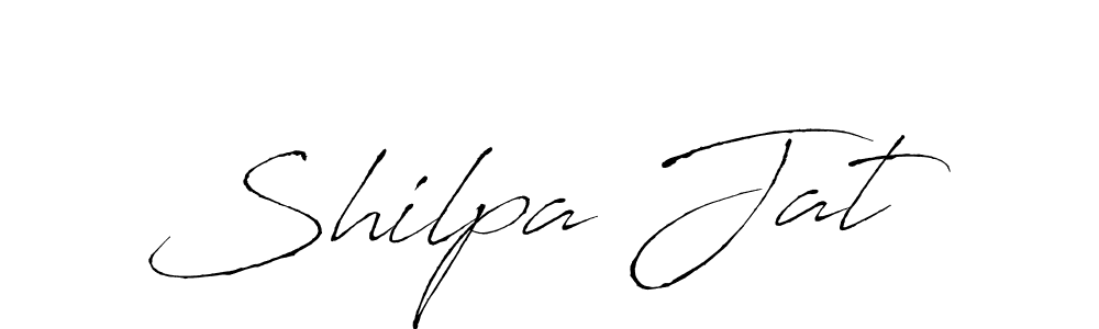 Make a beautiful signature design for name Shilpa Jat. With this signature (Antro_Vectra) style, you can create a handwritten signature for free. Shilpa Jat signature style 6 images and pictures png