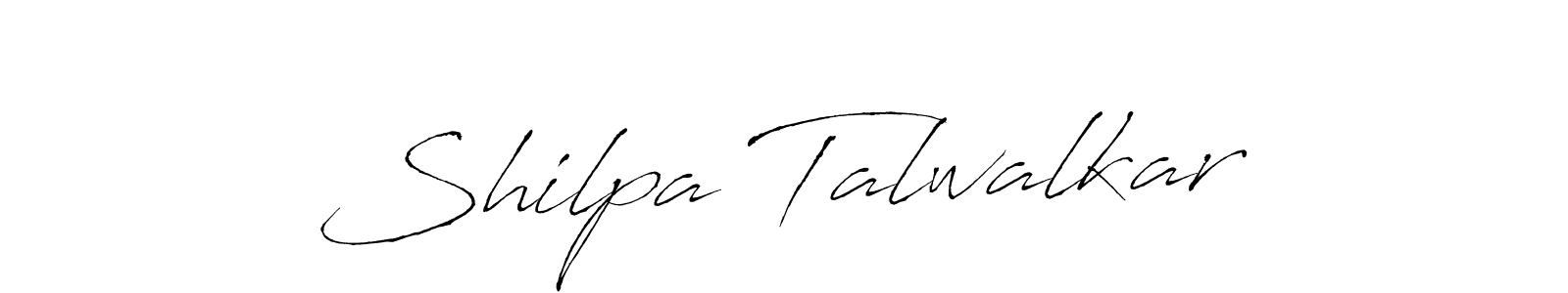 Create a beautiful signature design for name Shilpa Talwalkar. With this signature (Antro_Vectra) fonts, you can make a handwritten signature for free. Shilpa Talwalkar signature style 6 images and pictures png