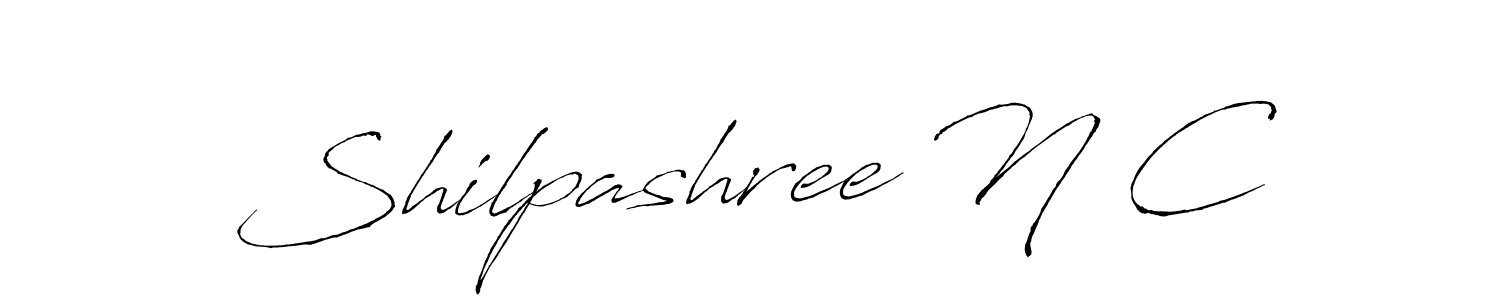 You should practise on your own different ways (Antro_Vectra) to write your name (Shilpashree N C) in signature. don't let someone else do it for you. Shilpashree N C signature style 6 images and pictures png